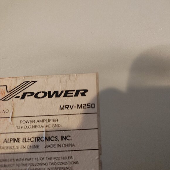 ALPINE MRV-250 Mono Amplifier V-Power for car - Picture 3 of 6